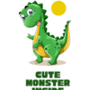 Cute monster sticker