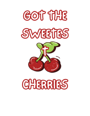 Sweetest cherries sticker