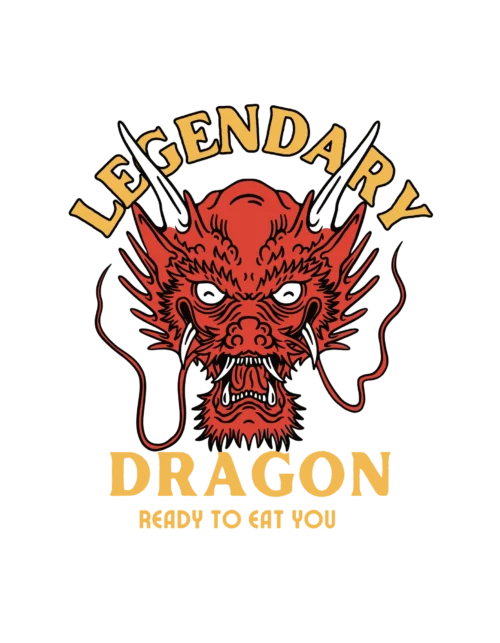 Foxyz Legendry Dragon - Ready to Eat Printed sticker