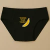 Foxyz Bigger Than Yours Printed Black Underwear