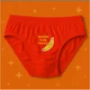 Foxyz Bigger Than Yours Printed Red Underwear
