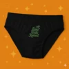 Foxyz Enjoy Every Moment Printed Black Underwear