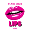 Foxyz Place Your Lips Here Printed Sticker