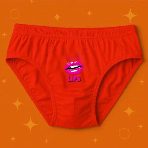 Foxyz Place Your Lips Here Printed red Underwear