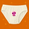 Foxyz Place Your Lips Here Printed White Underwear