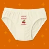 Foxyz white printed underware with got the sweetest cherries print on it