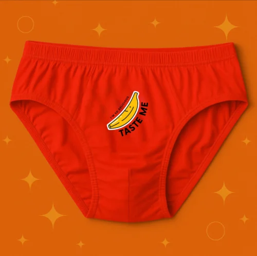 Foxyz I am Delicious Printed Red Underwear