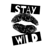 Foxyz Stay Wild Printed Sticker