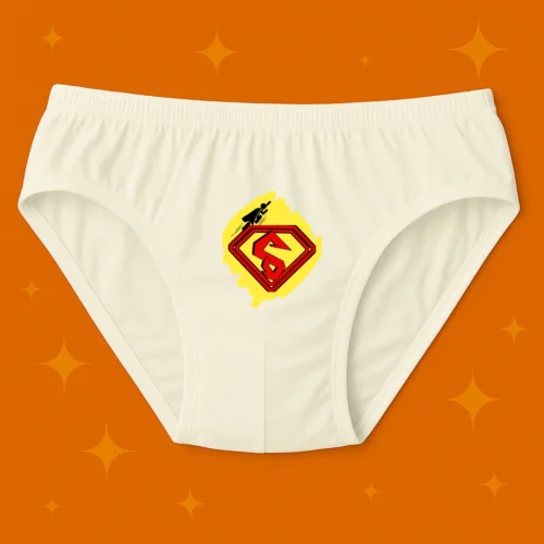 Foxyz Superhero Printed White Underwear