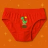 Foxyz Cute Monster Printed Red Underwear