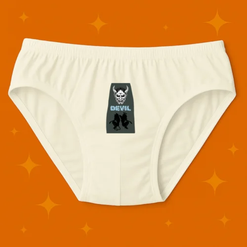 Foxyz Devil Printed White Underwear