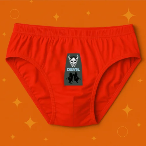 Foxyz Devil Printed Red Underwear