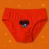 Foxyz red printed underware with fountain of love print on it
