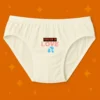 Foxyz white printed underware with fountain of love print on it