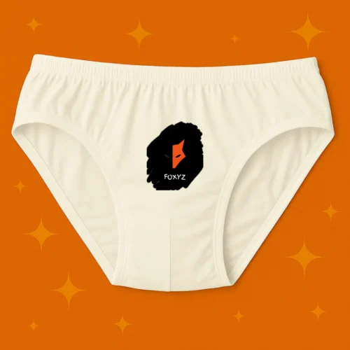 Foxyz White Printed Underwear