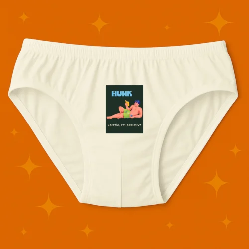 Foxyz I Am Addictive Printed White Underwear