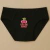 Foxyz black underware printed kiss me honey on it