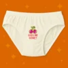 Foxyz white printed underware with kiss me honey print on it