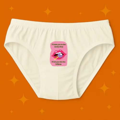 Foxyz Lollypop Printed White Underwear