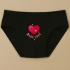 Foxyz Make Love Printed Black Underwear