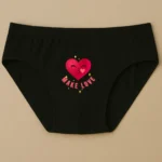 Foxyz Make Love Printed Black Underwear