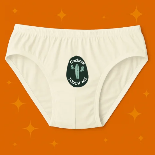 Foxyz Cocktus Printed White Underwear