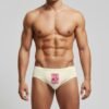 MOdel Wearing Foxyz Lollypop Printed White Underwear