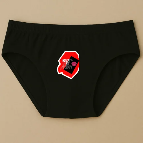 Foxyz Keep It Sexy Printed Black Underwear