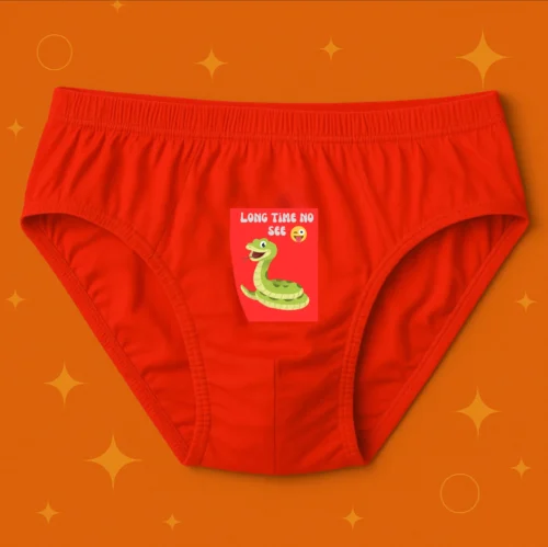 Foxyz Long Time No See Printed Red Underwear