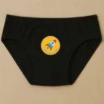 Foxyz Ride My Rocket Printed Black Underwear