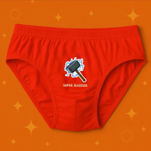Foxyz Super Hammer Printed Red Underwear