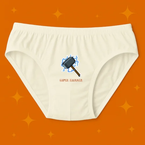 Foxyz Super Hammer Printed White Underwear