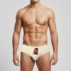 Model Wearing Foxyz You Are Sexy Printed White Underwear